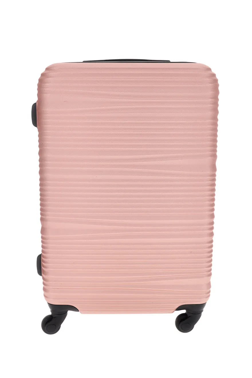 Valigia Trolley medio rosa 4 ruote multidirezionali Prima Riga PR172M