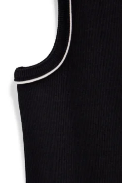 Vestito nero senza maniche con cuore Pitt kids Pt-b-t-9050