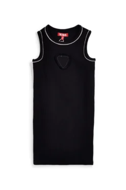 Vestito nero senza maniche con cuore Pitt kids Pt-b-t-9050