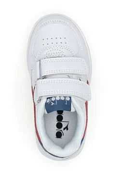 Weiße Erste-Schritte-Schuhe Diadora Raptor Low TD