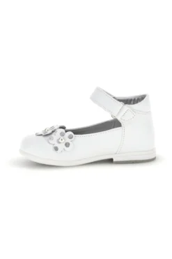 Weiße geblümte Ballettschuhe Laura Biagiotti L9973C9763