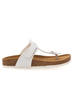 Weiße Hausschuhe Flip Flops mit vorgeformter Innensohle Superga S31C370