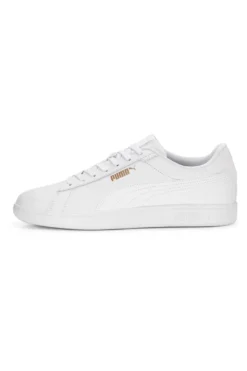 Weiße Komfort-Sneakers aus Leder Puma Smash 3.0 L