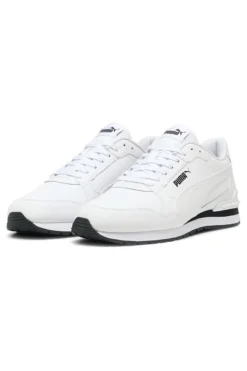 Weiße Ledersneakers Puma ST Runner v4 L