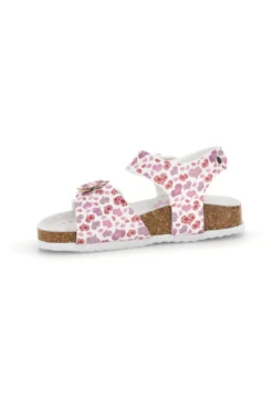 Weiße Sandalen mit Herzchen Print Pitt kids 14609