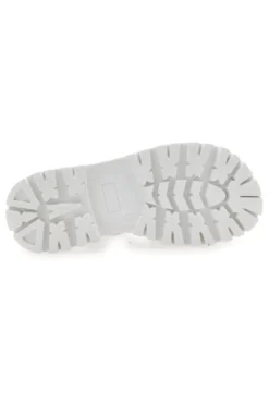 Weiße Sandalen mit Nieten und Metalllogo Laura Biagiotti 96219451