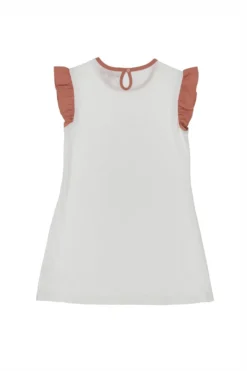 Weißes Kleid mit Rainbow Pitt Kids 05082