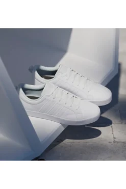 Weiße Sneakers im Skate-Stil mit vulkanisierter Sohle Adidas Vs Pace 2.0