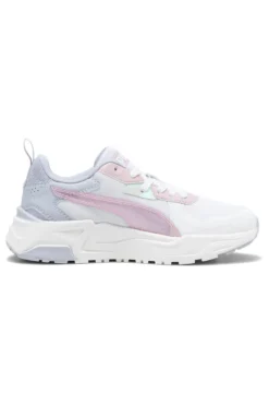 Weiße Sneakers mit blauen und rosa Details PUMA Trinity Lite Blurry Dreams JR