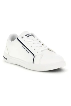 Weiße Turnschuhe mit kontrastierenden Einsätzen und Schnürsenkeln Carrera CAM643021038