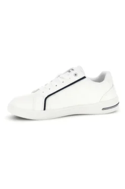 Weiße Turnschuhe mit kontrastierenden Einsätzen und Schnürsenkeln Carrera CAM643021038