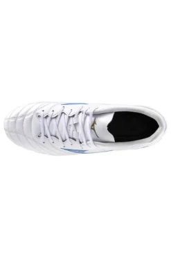 Weiße und blaue Fußballschuhe von MIZUNO MONARCIDA NEO III SELECT