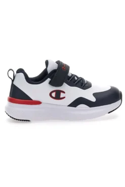 Weiße und blaue Turnschuhe mit Klettverschluss CHAMPION BOLD WINTER B PS
