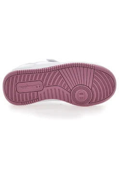 Weiße und rosa Turnschuhe mit Klettverschluss CHAMPION RD18 FOIL LOW G PS