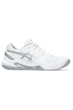 Weiß und Silber Tennisschuhe Asics Gel-Dedicate 8
