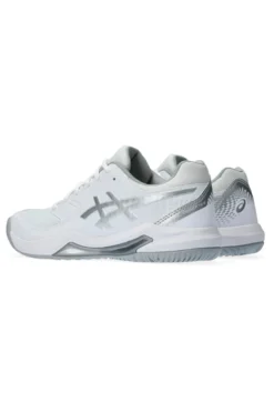 Weiß und Silber Tennisschuhe Asics Gel-Dedicate 8