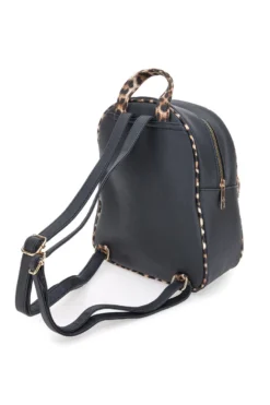 Zaino animalier con dettagli neri Basile BA1271N-MAC