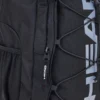 Zaino nero con logo frontale e spallacci imbottiti HEAD HBK048