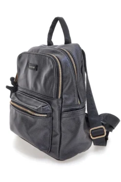 Zaino nero con portachiavi orsetto Naj-Oleari COB 62050/BOBA13