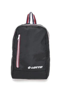 Zaino Nero con Zip Laterale Lotto LTT438
