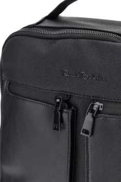 Zaino Nero in Tessuto con Tasche Frontali e Scomparto Porta PC Renato Balestra COB 61991/L/SRBU7