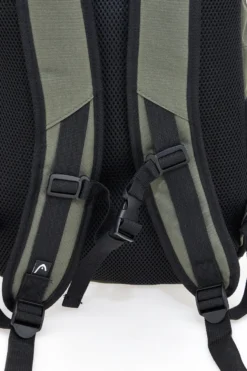 Zaino verde militare con tasche multiple e rete frontale Head HBK048